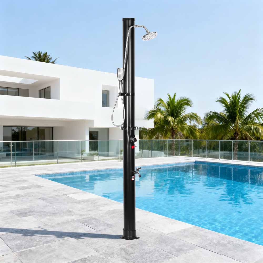 LY18L05-HB 18L Tvåsektion ABS Chrome Duschhuvud Soldusch Utomhus Trädgårdsdusch